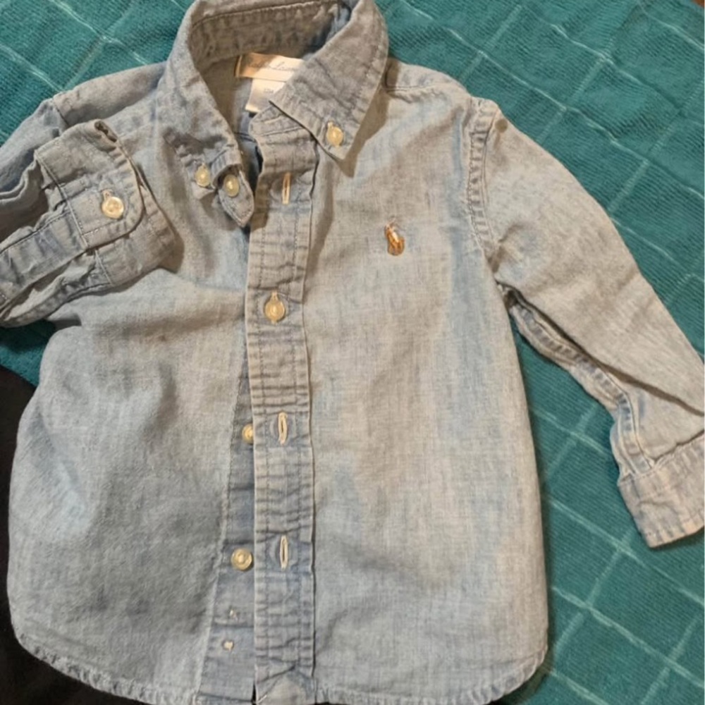 Ralph Lauren Light Blue Button Down Shirt